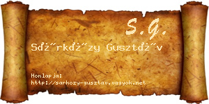 Sárközy Gusztáv névjegykártya